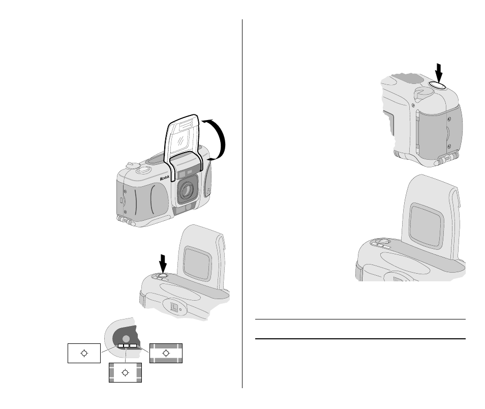 Using the “selftimer, Date and time imprinting, Setting the date and time | Taking pictures, Typical print sizes (formats) using the zoom lens, X 5" or 4 x 6" 3, X 6" or 4 x 7" 3 | Kodak ADVANTIX 4700ix User Manual | Page 13 / 28