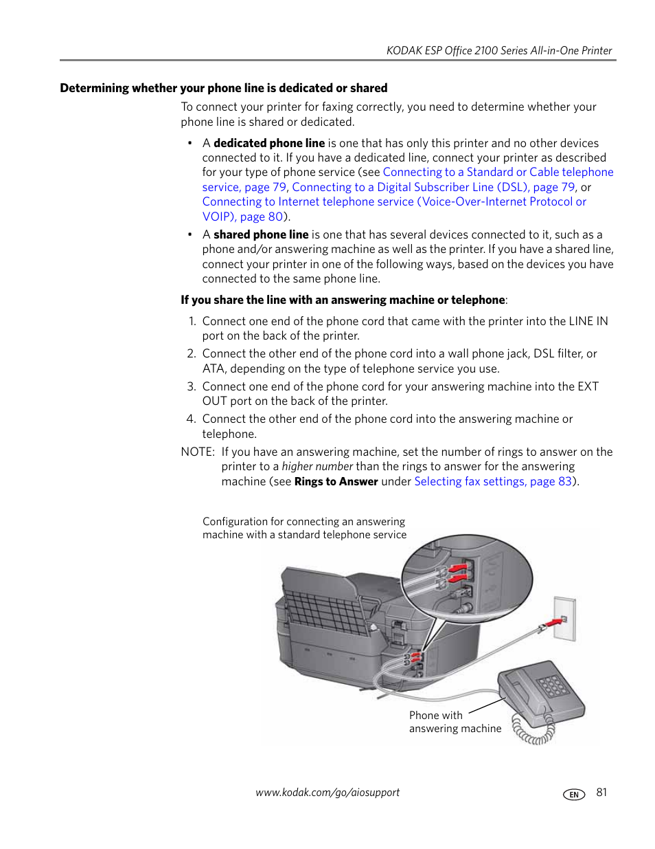 Kodak ESP OFFICE 2100 User Manual | Page 87 / 137