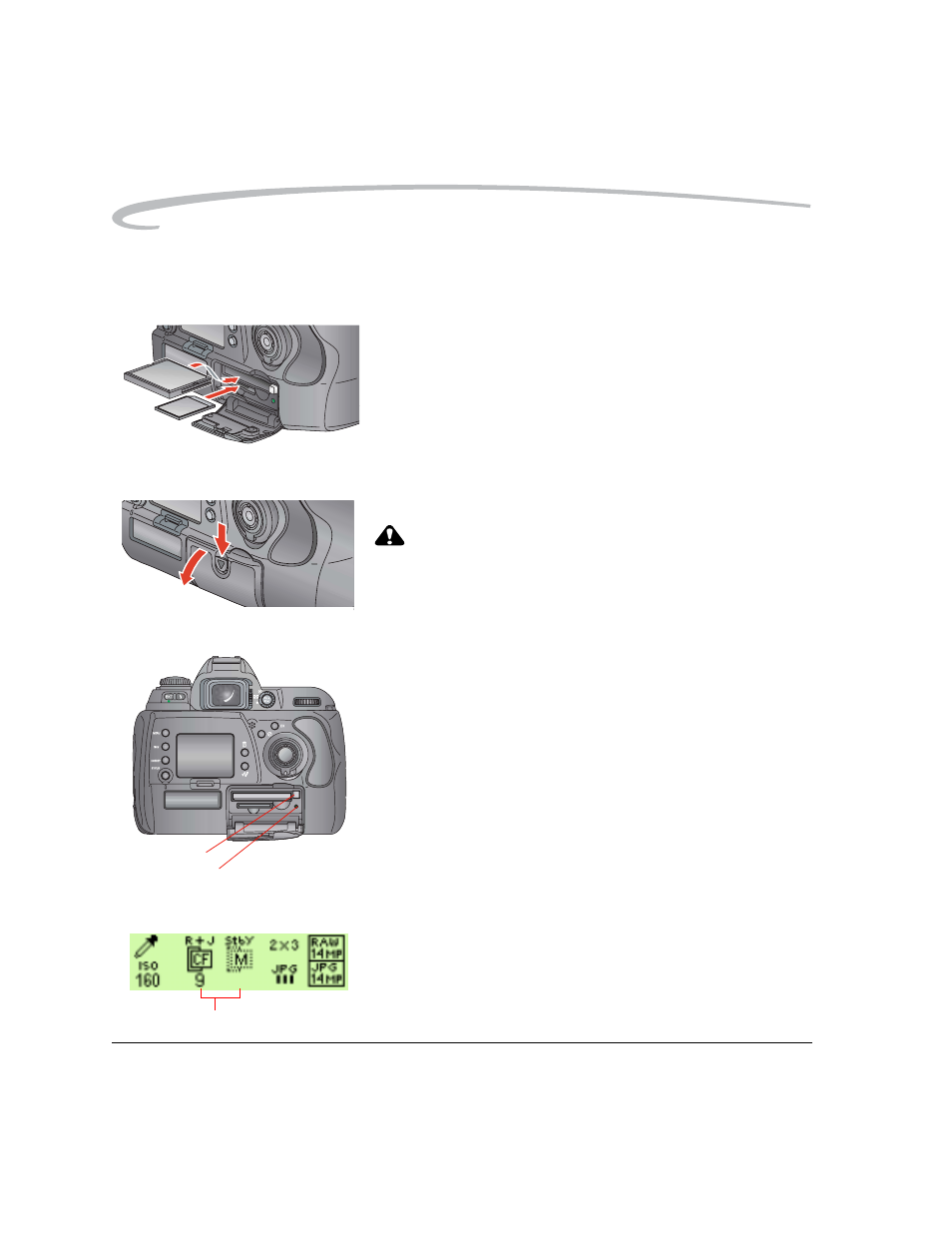 Inserting cards, Removing cards, Inserting cards -2 removing cards -2 | Kodak DCS Pro SLR/n User Manual | Page 108 / 244