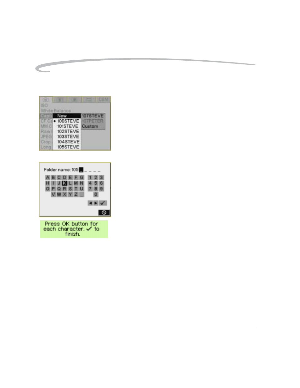 Creating a new folder, Creating a new folder -10 | Kodak DCS Pro SLR/n User Manual | Page 116 / 244