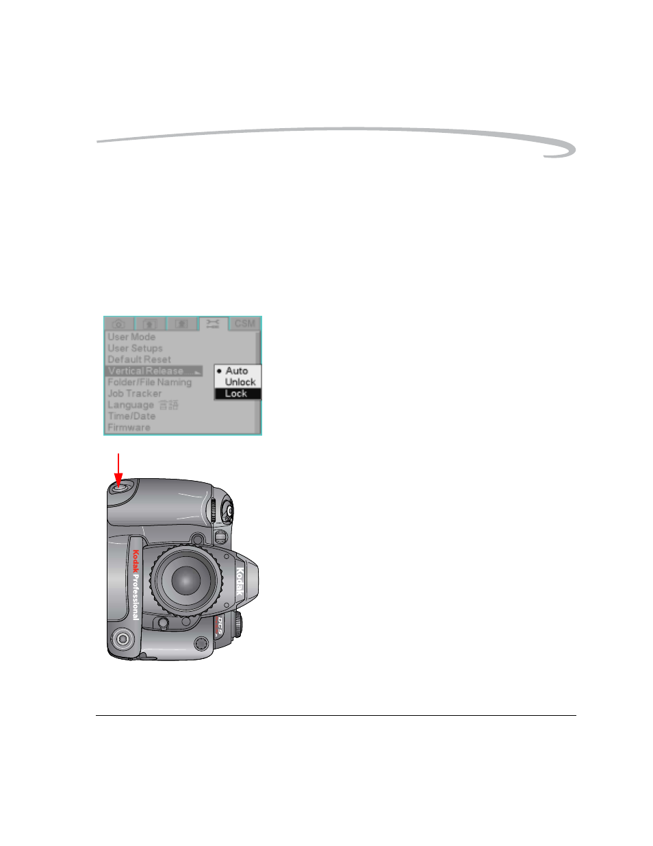 Using the vertical release, Using the vertical release -19 | Kodak DCS Pro SLR/n User Manual | Page 83 / 244