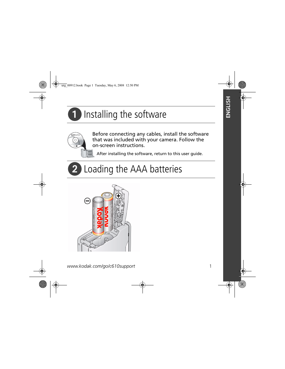 Kodak C610 User Manual | 22 pages