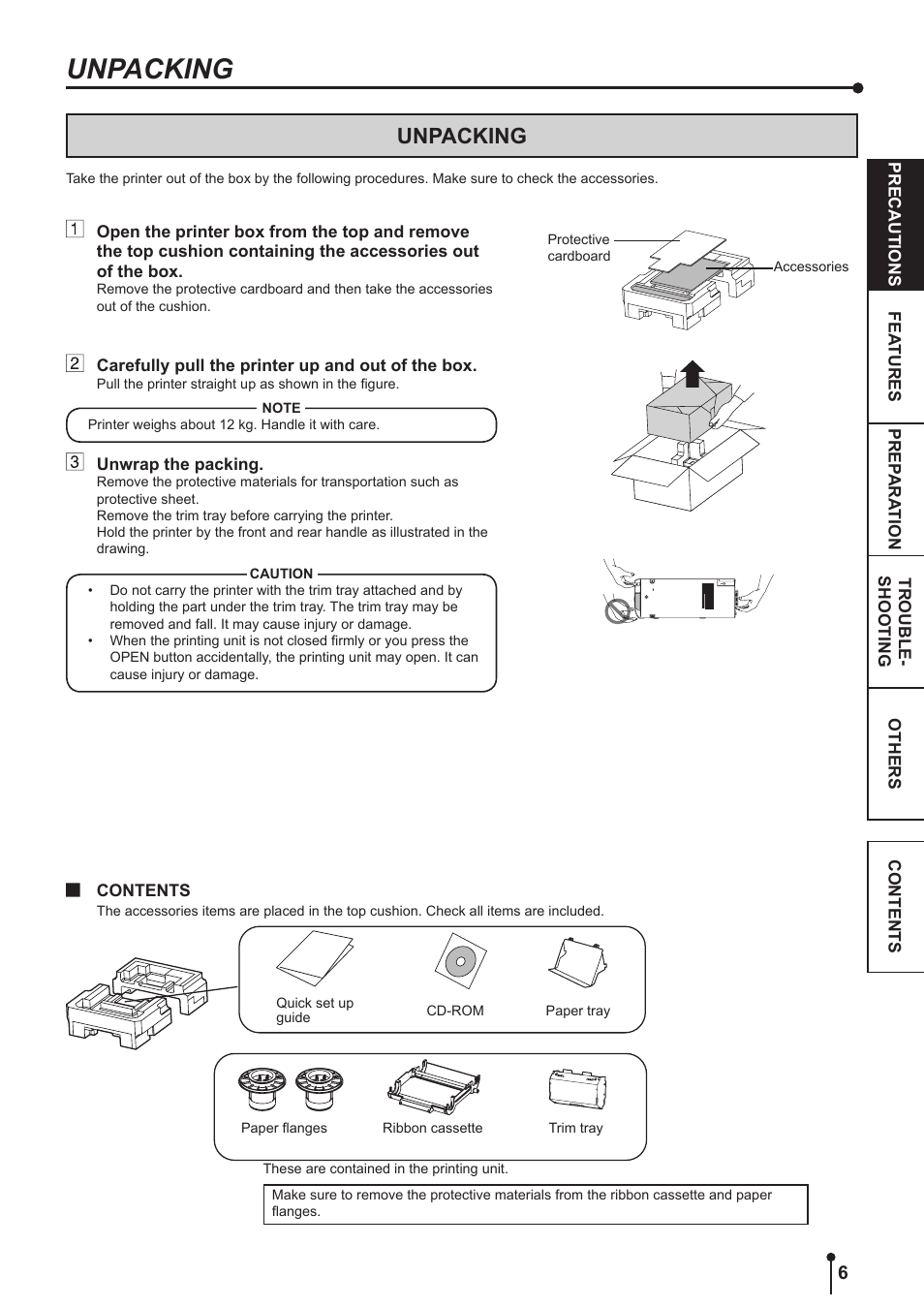 Unpacking | Kodak 305 User Manual | Page 9 / 26