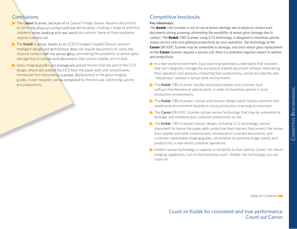 Competitive knockouts | Kodak I780 User Manual | Page 9 / 34