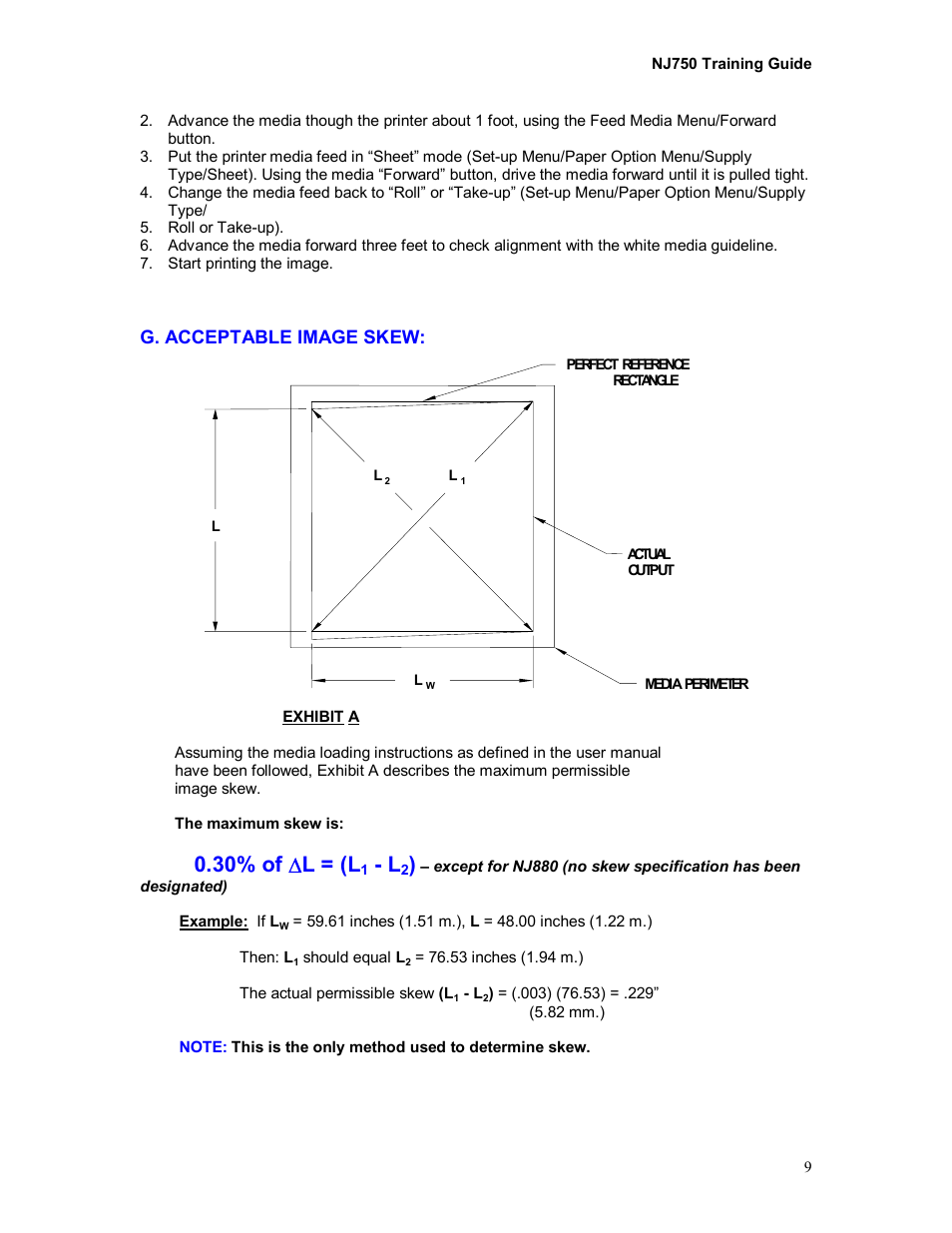 30% of ∆ l = (l | Kodak NOVAJET 750 User Manual | Page 9 / 32