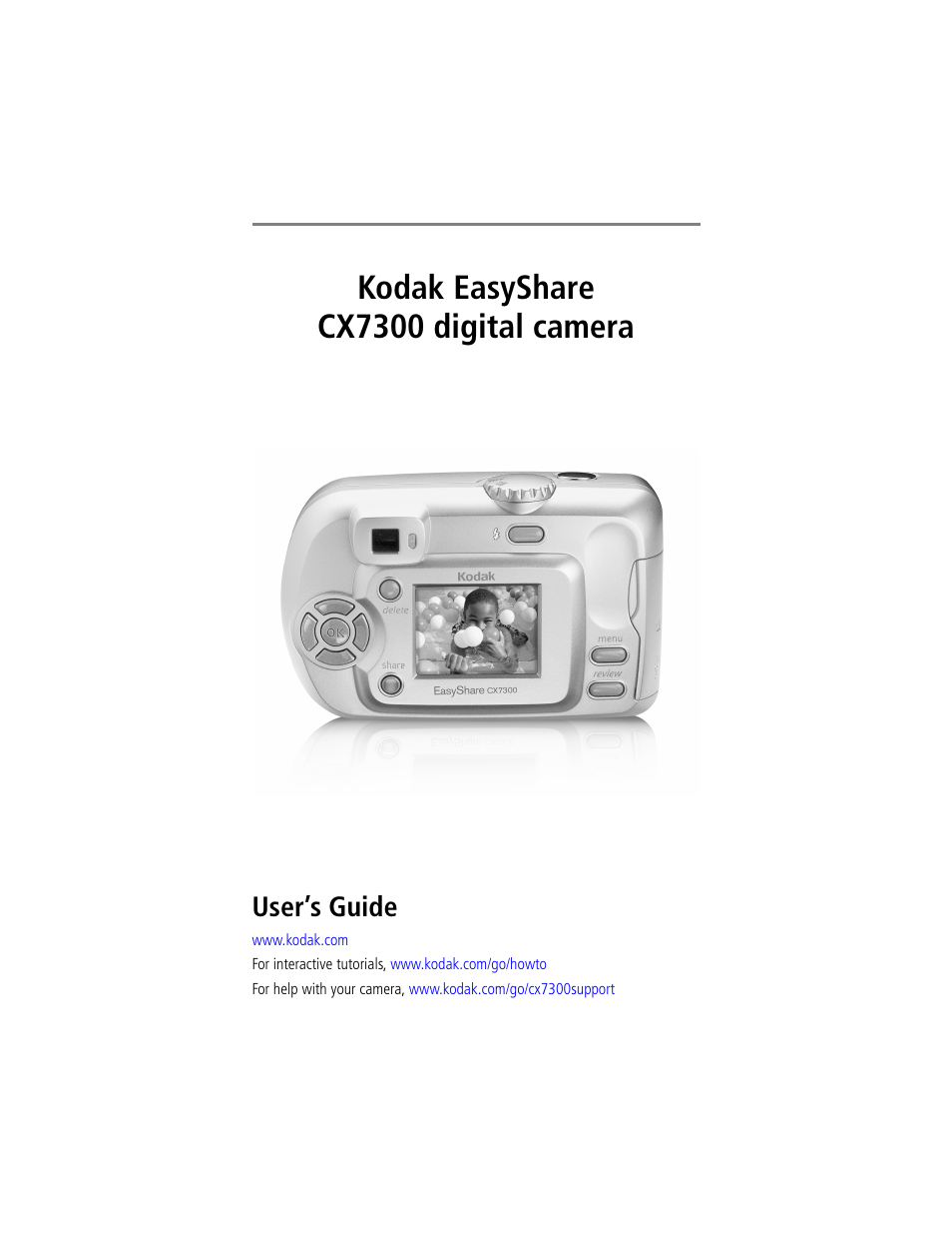 Kodak CX7300 User Manual | 55 pages