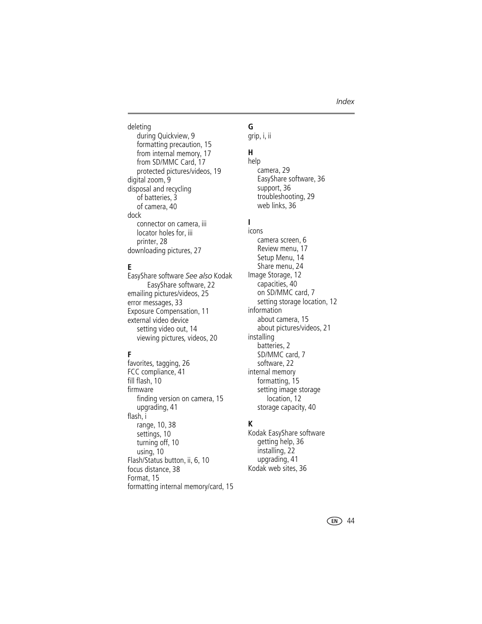 Kodak CX7300 User Manual | Page 51 / 55