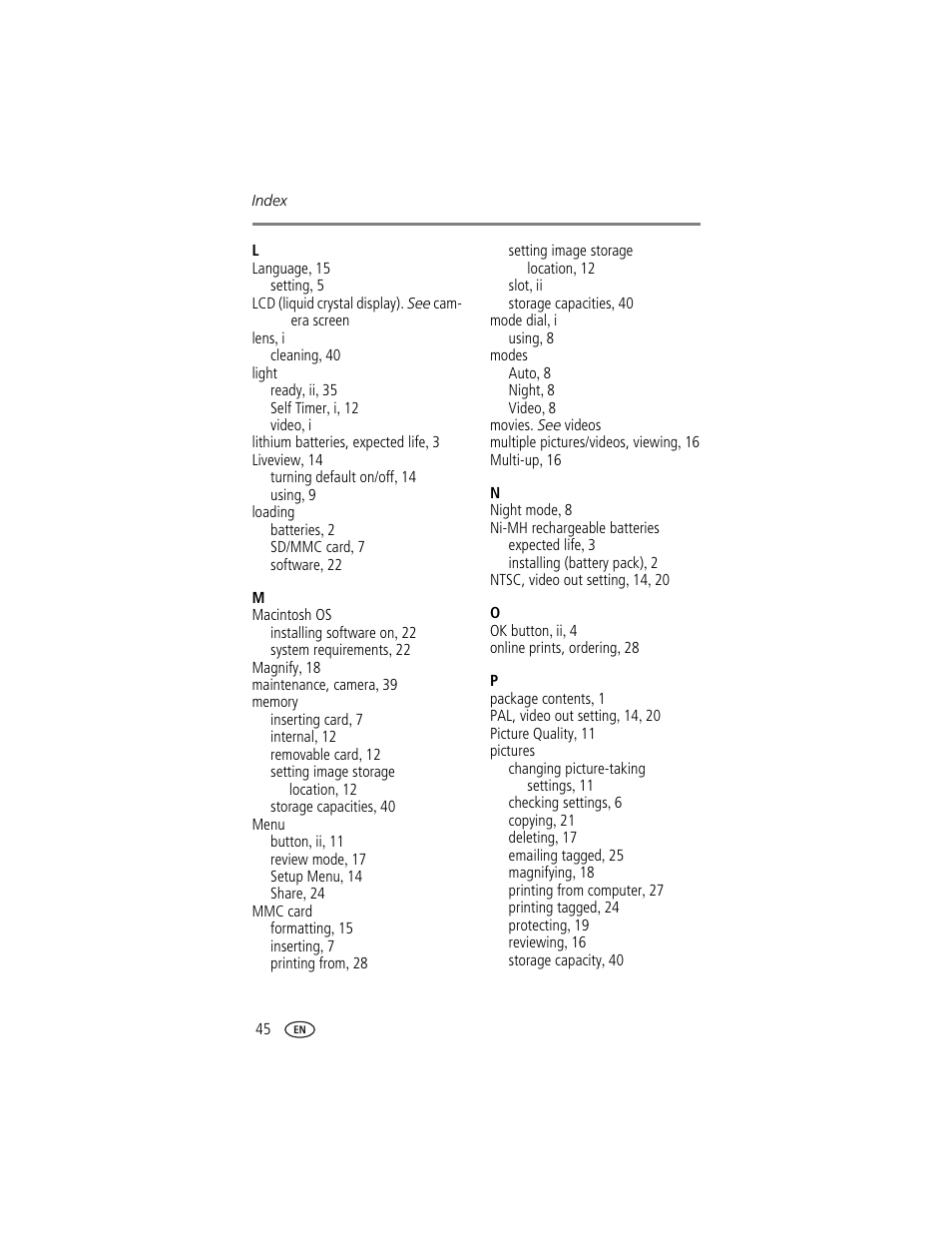 Kodak CX7300 User Manual | Page 52 / 55