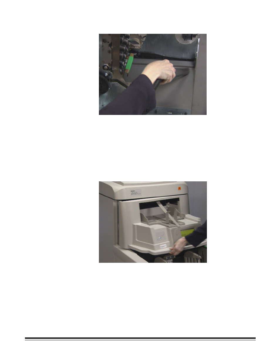 Cleaning the transport area | Kodak Scanners i800 Series User Manual | Page 49 / 83