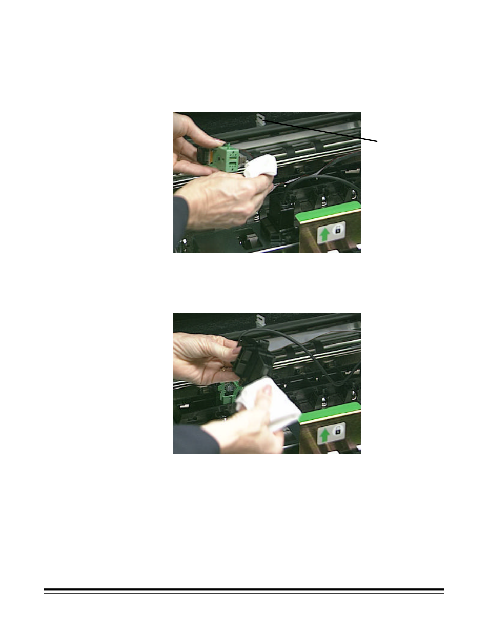 Cleaning the printer and patch head | Kodak Scanners i800 Series User Manual | Page 52 / 83