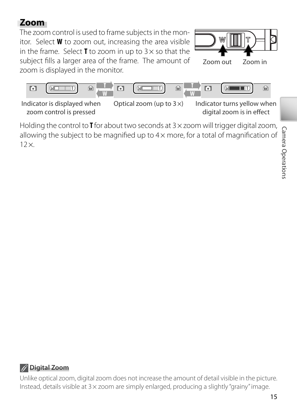 Zoom | Kodak COOLPIX S5 User Manual | Page 25 / 108