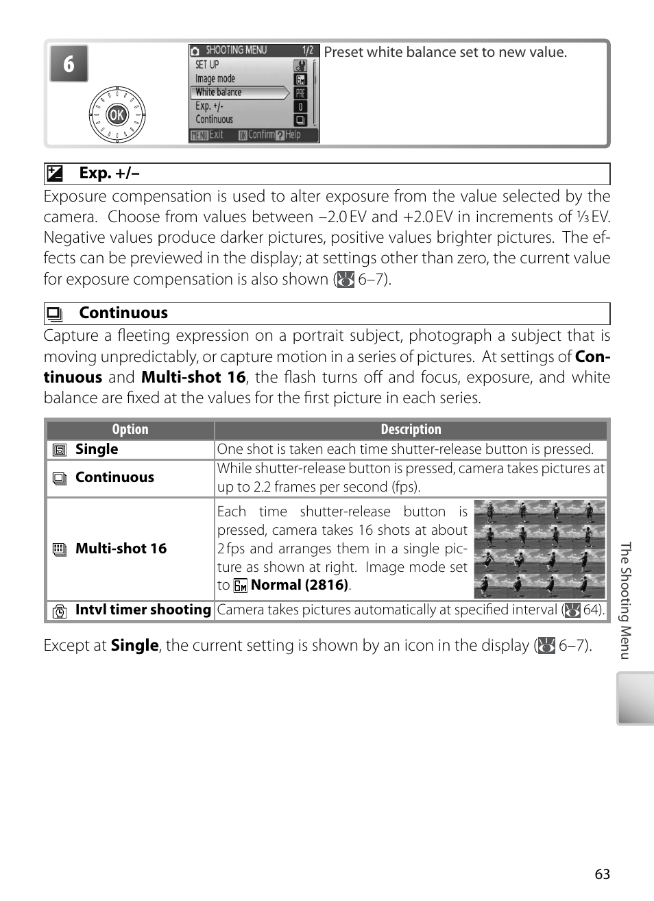 Continuous | Kodak COOLPIX S5 User Manual | Page 73 / 108