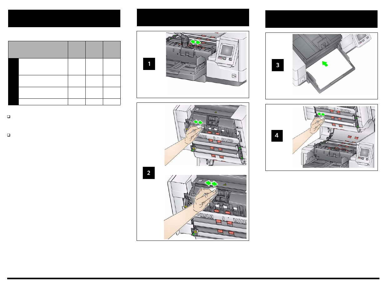 Cleaning frequency chart | Kodak I5000 User Manual | Page 2 / 2