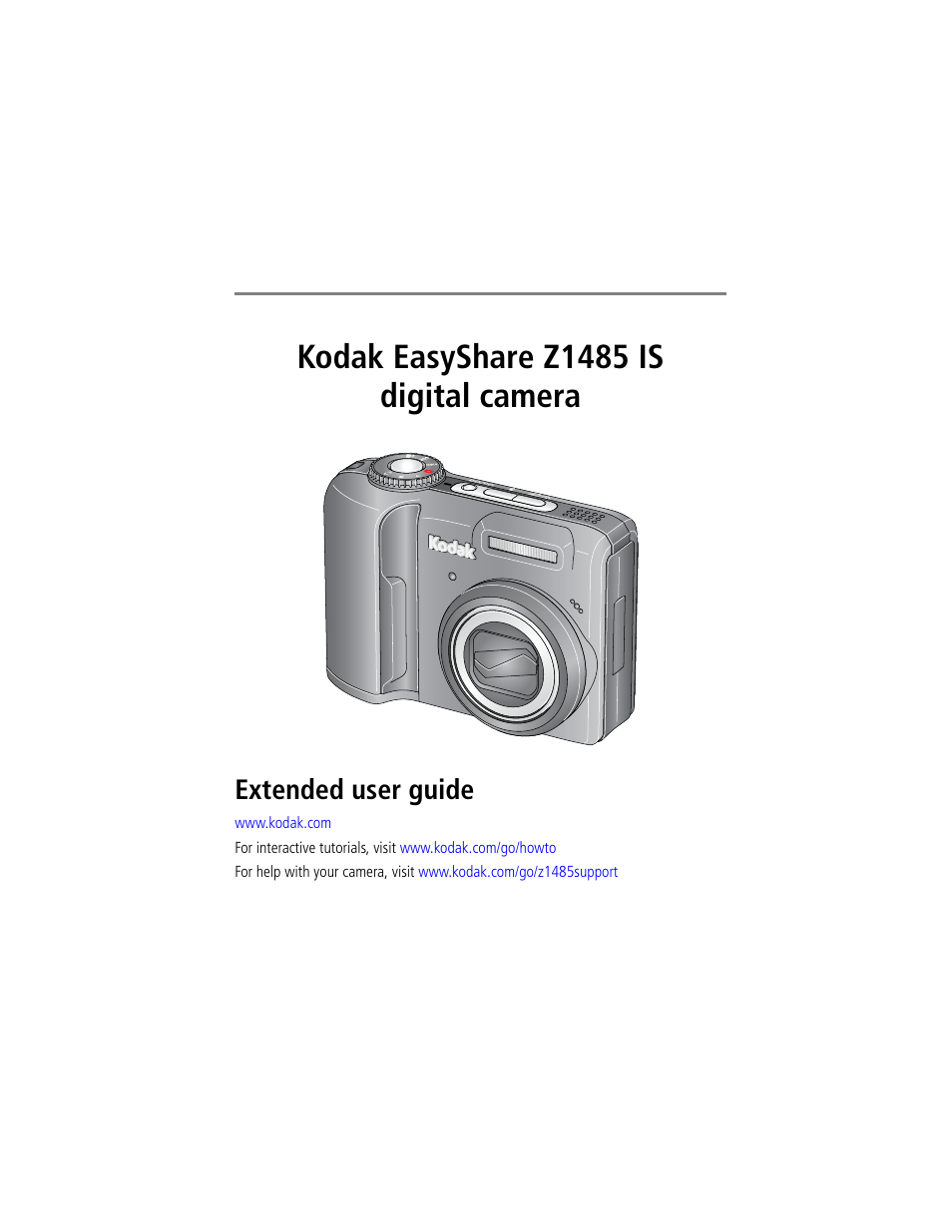 Kodak Z1485 IS User Manual | 78 pages