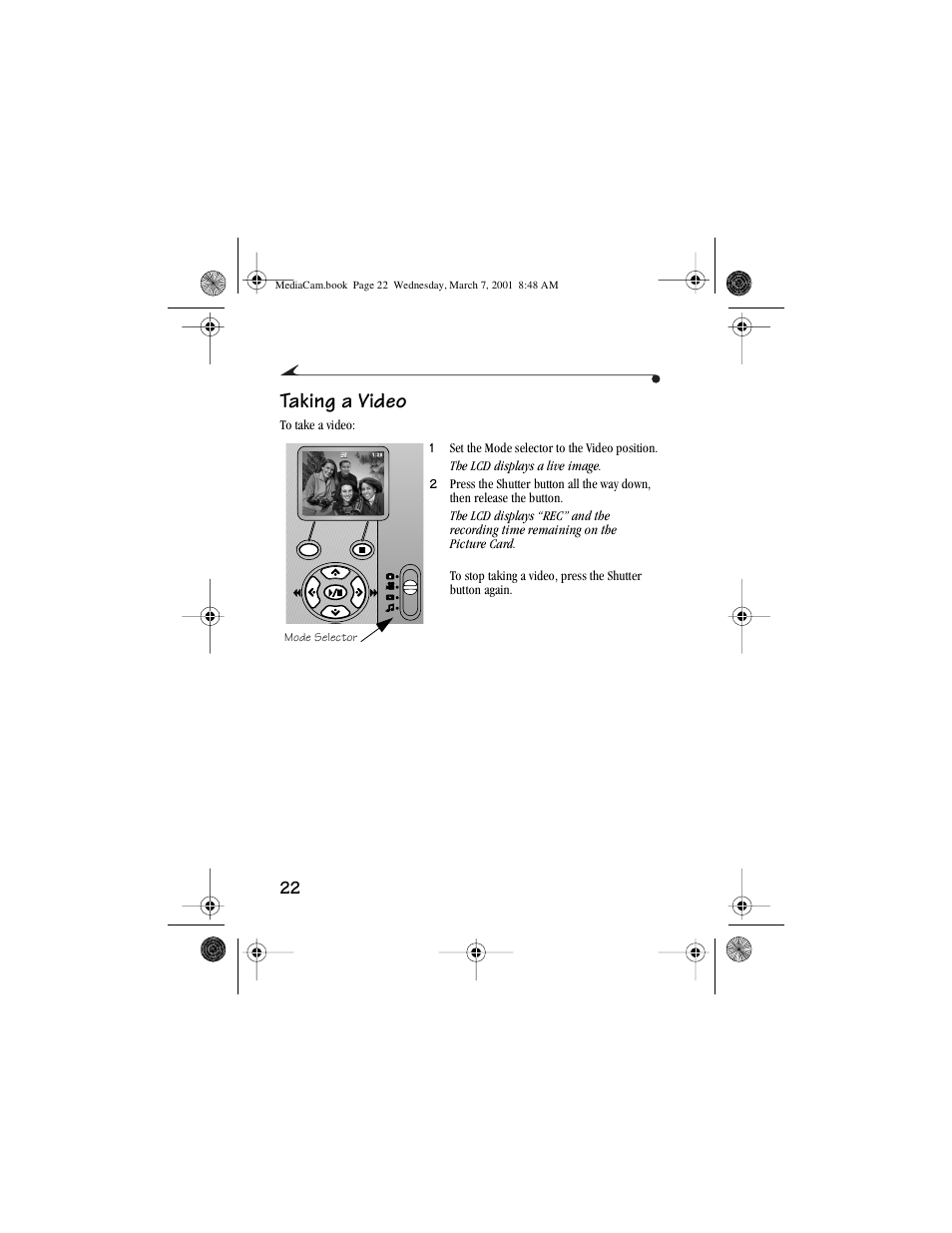 Taking a video | Kodak mc3 User Manual | Page 28 / 88