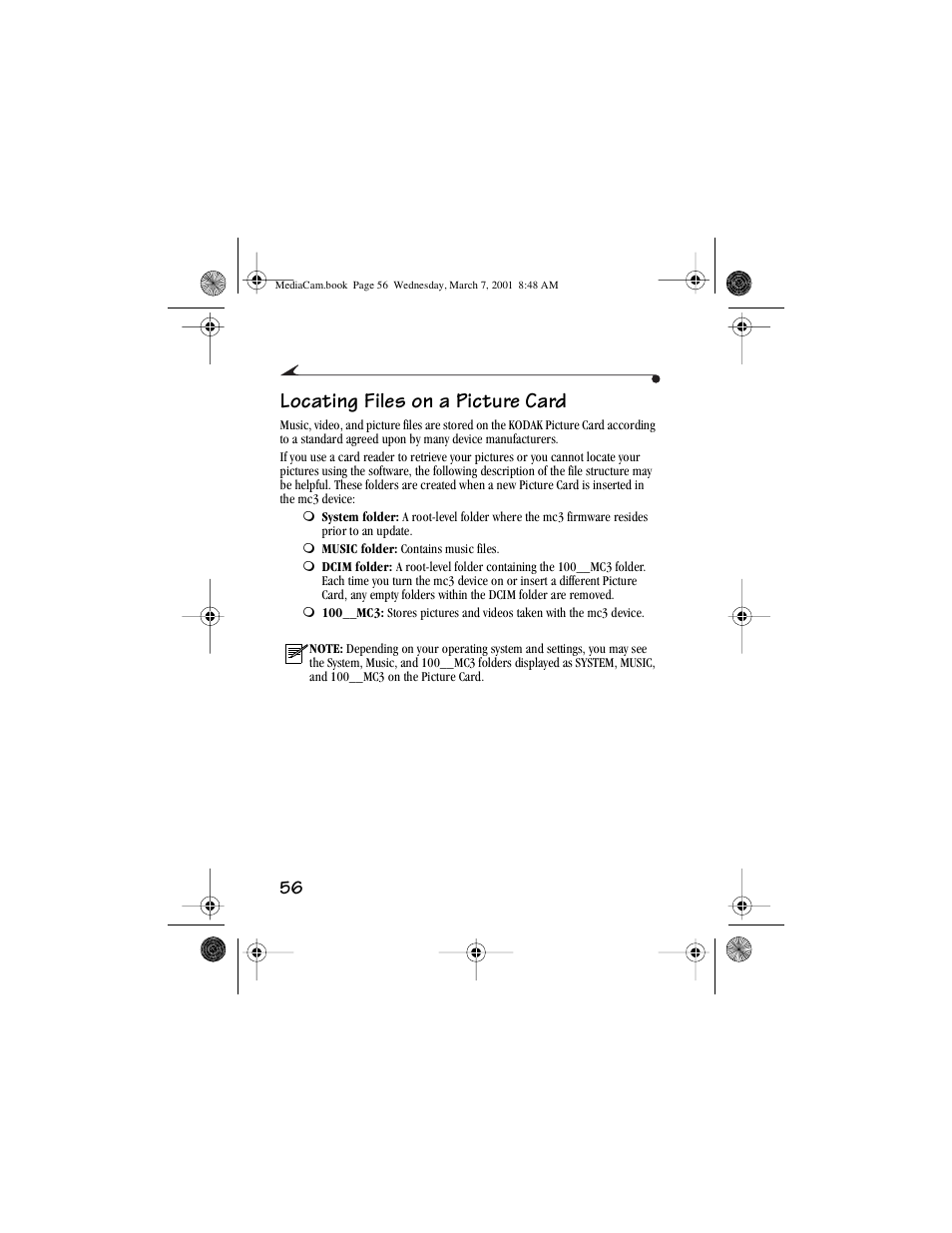 Locating files on a picture card | Kodak mc3 User Manual | Page 62 / 88