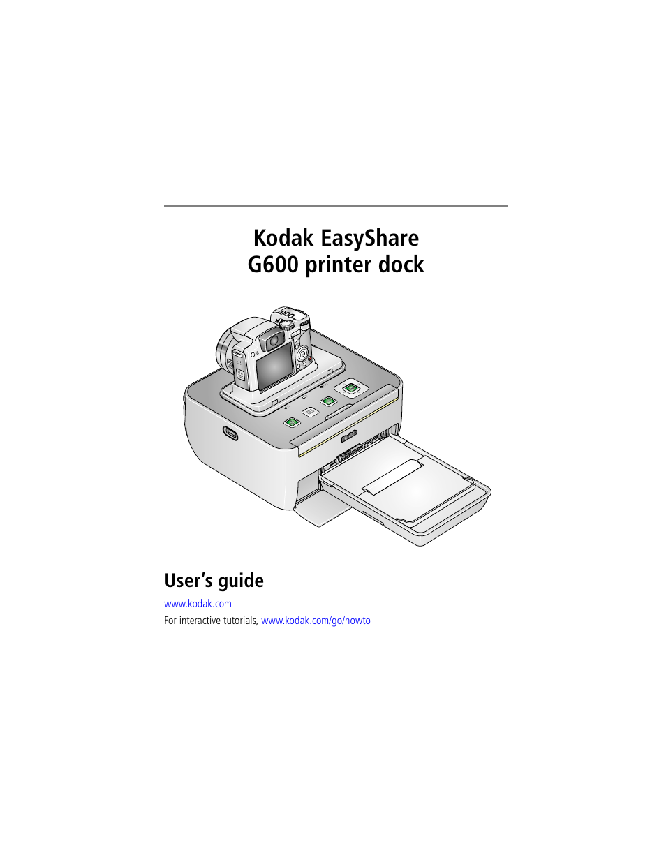 Kodak G600 User Manual | 76 pages