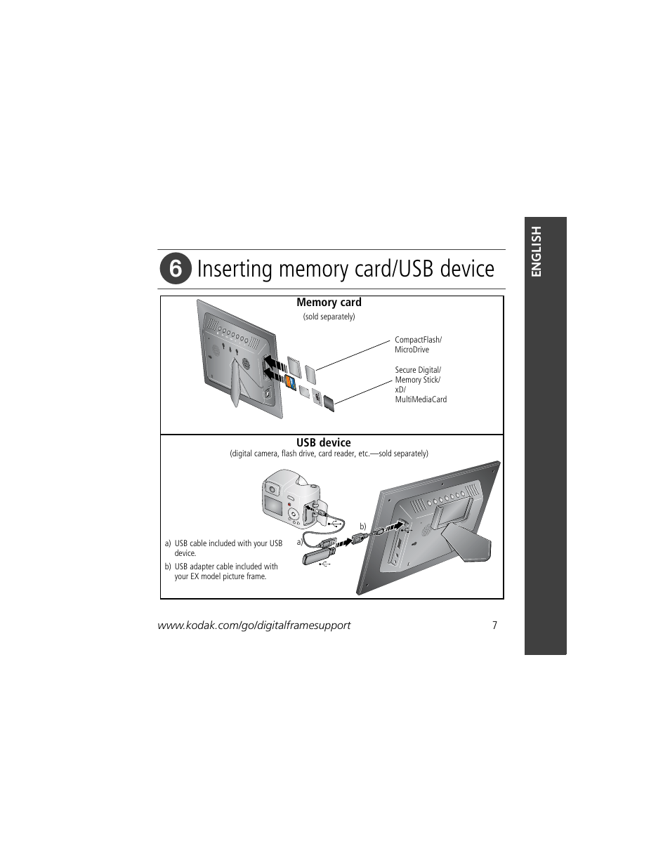 Kodak Digital Frame 1 User Manual | Page 7 / 22