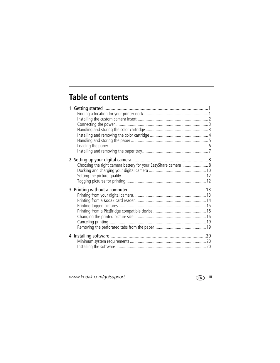 Kodak EasyShare Series 3 User Manual | Page 5 / 66