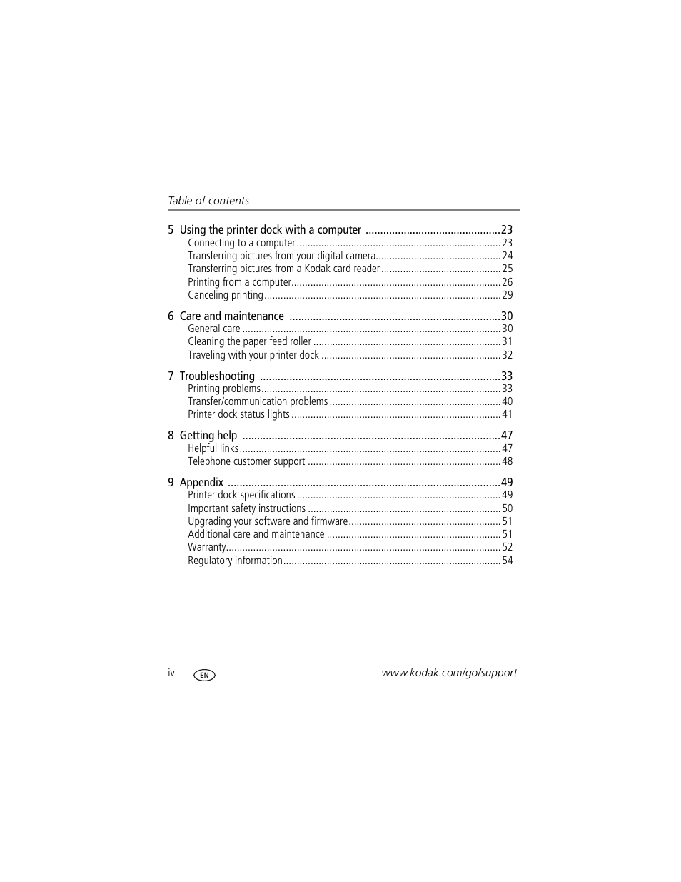 Kodak EasyShare Series 3 User Manual | Page 6 / 66