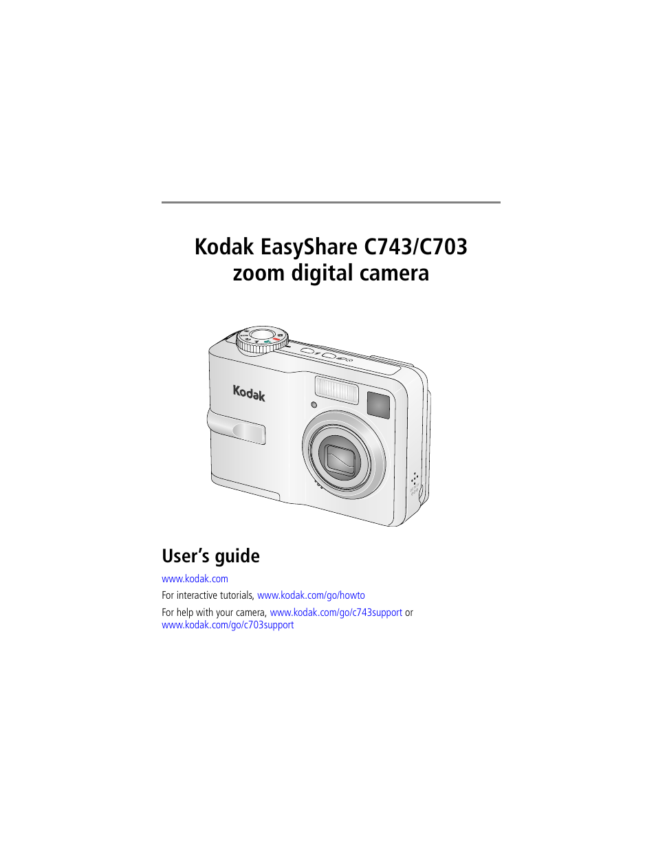 Kodak EasyShare C703 User Manual | 70 pages