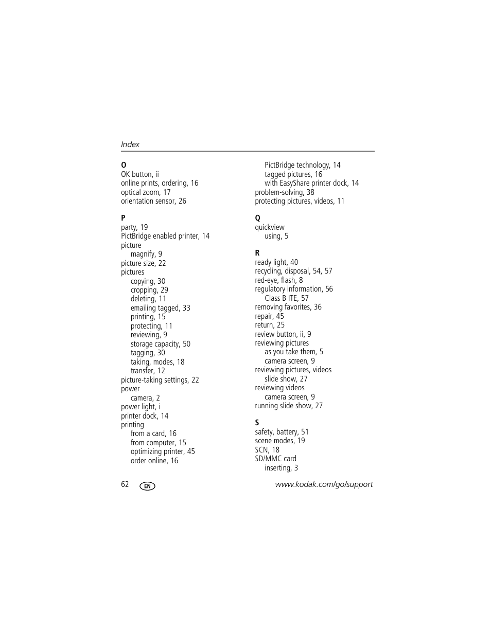 Kodak EasyShare C703 User Manual | Page 68 / 70