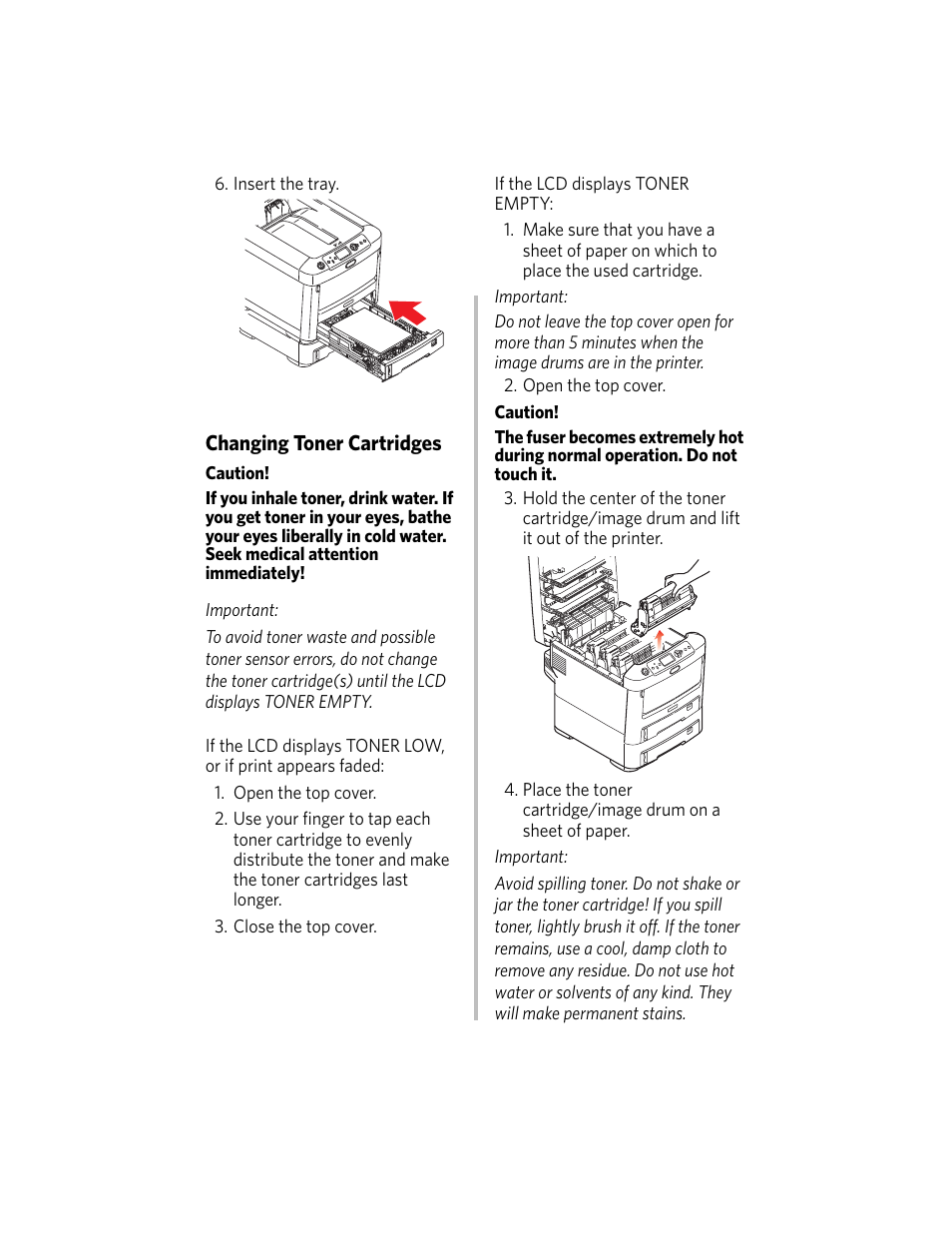 Changing toner cartridges | Kodak DUPLEX DL2100 User Manual | Page 9 / 34