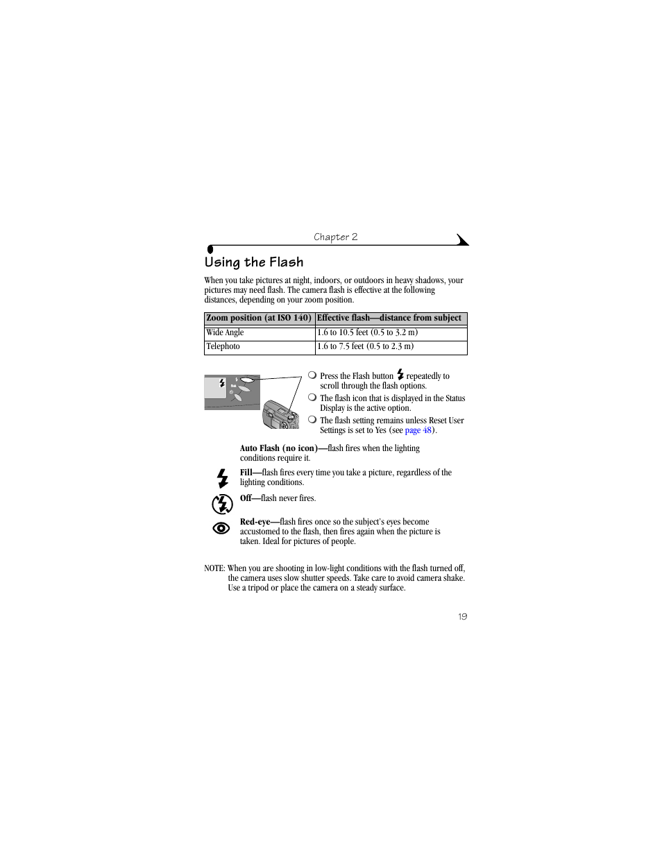 Using the flash | Kodak DX4900 User Manual | Page 29 / 106