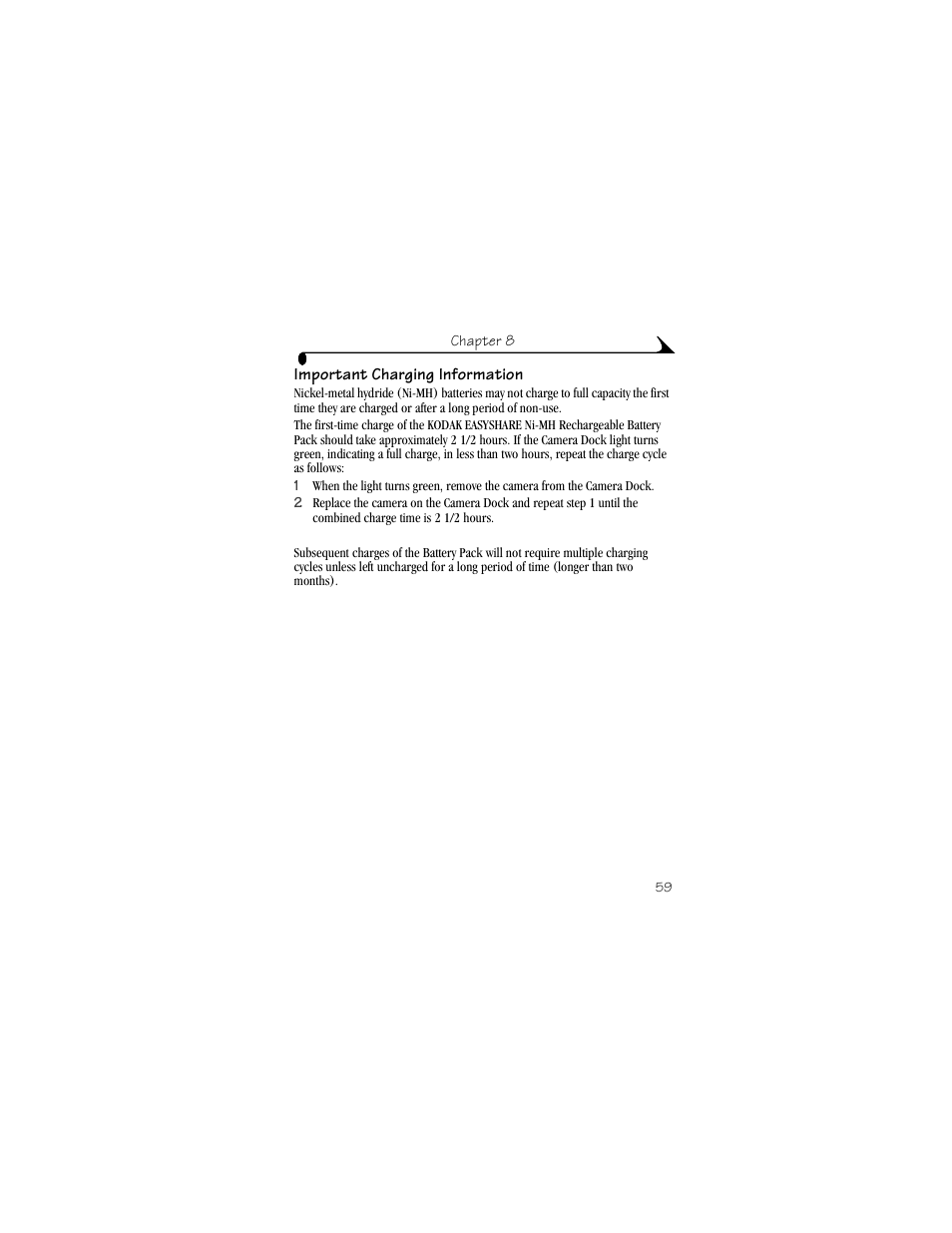 Important charging information | Kodak DX4900 User Manual | Page 69 / 106