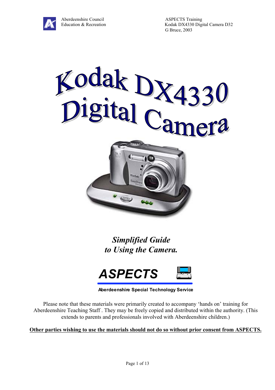 Kodak DX4330 User Manual | 13 pages