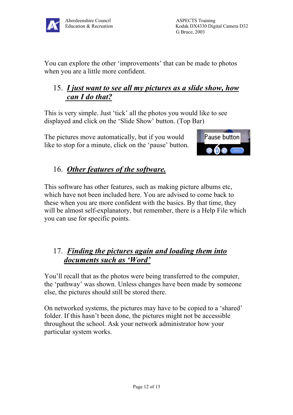 Kodak DX4330 User Manual | Page 12 / 13