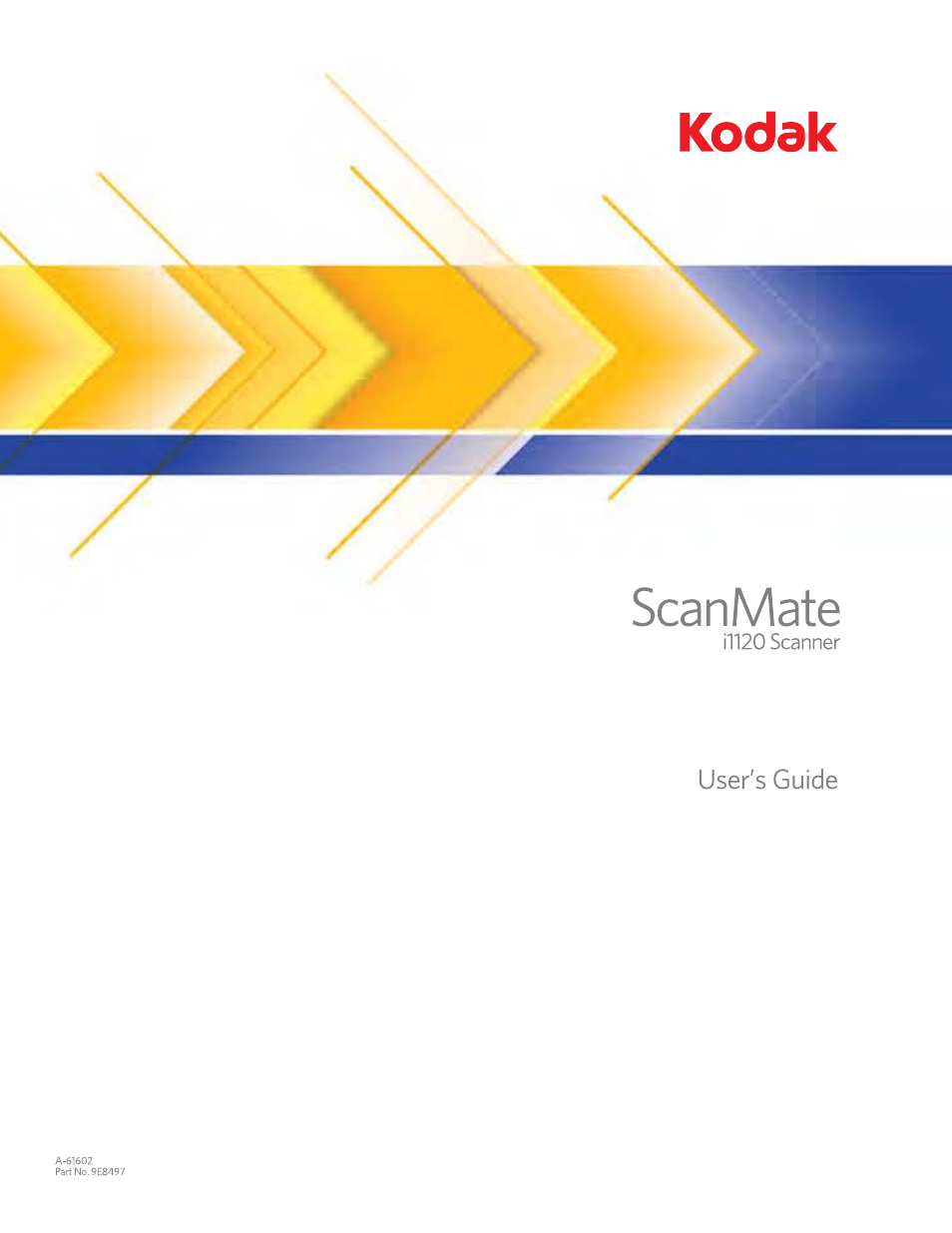 Kodak A-61602 User Manual | 96 pages