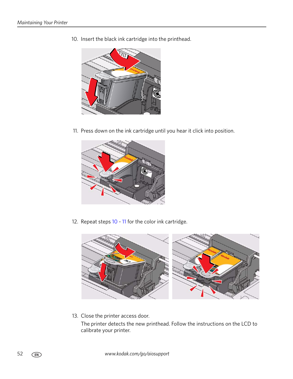 Kodak ESP C110 User Manual | Page 58 / 76