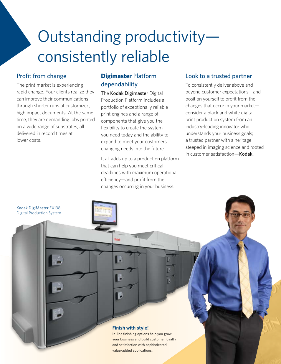 Outstanding productivity— consistently reliable | Kodak All in One Printer User Manual | Page 2 / 8