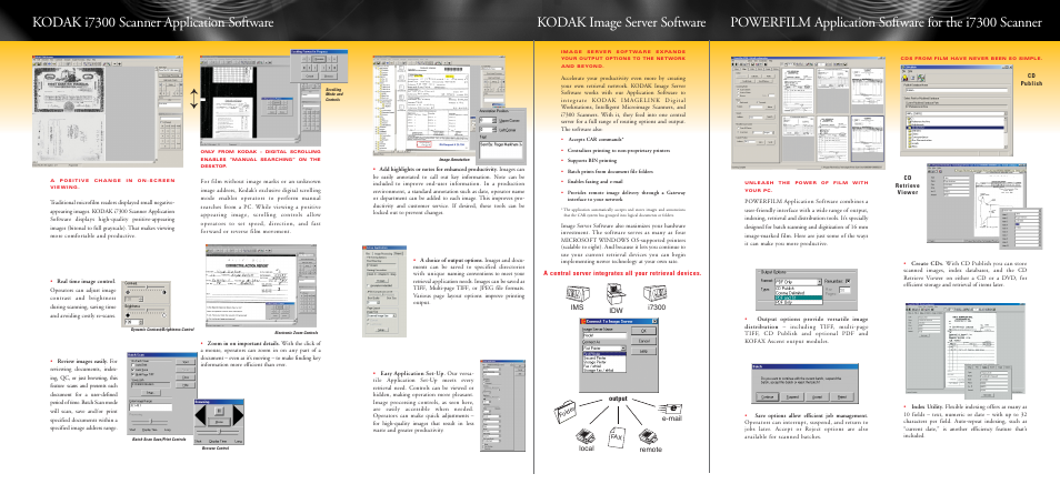 Kodak i7300 scanner application software | Kodak SCANNER I7300 User Manual | Page 4 / 6