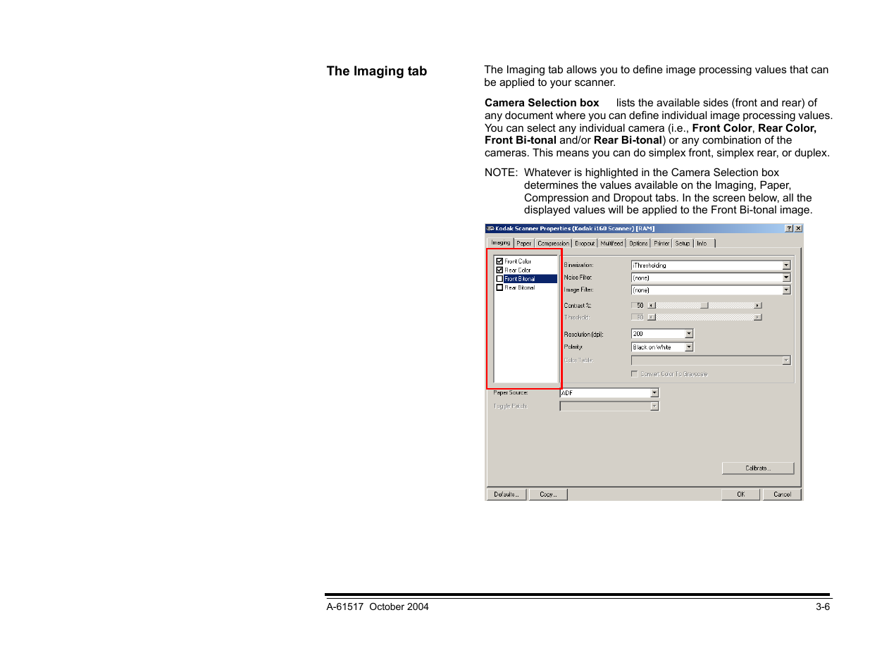 Scanning bi-tonal images | Kodak i100 Series User Manual | Page 29 / 80