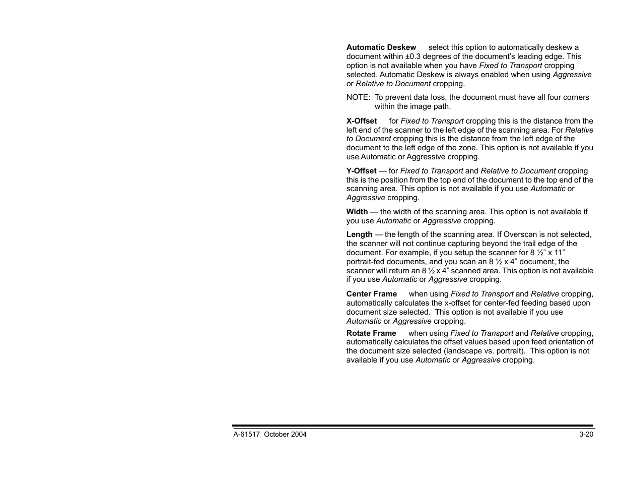 Overscan values, Additional paper selections | Kodak i100 Series User Manual | Page 43 / 80