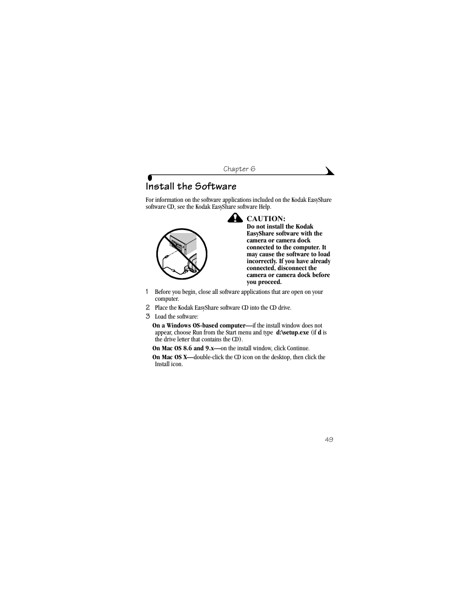 Install the software | Kodak CX4310 User Manual | Page 57 / 108