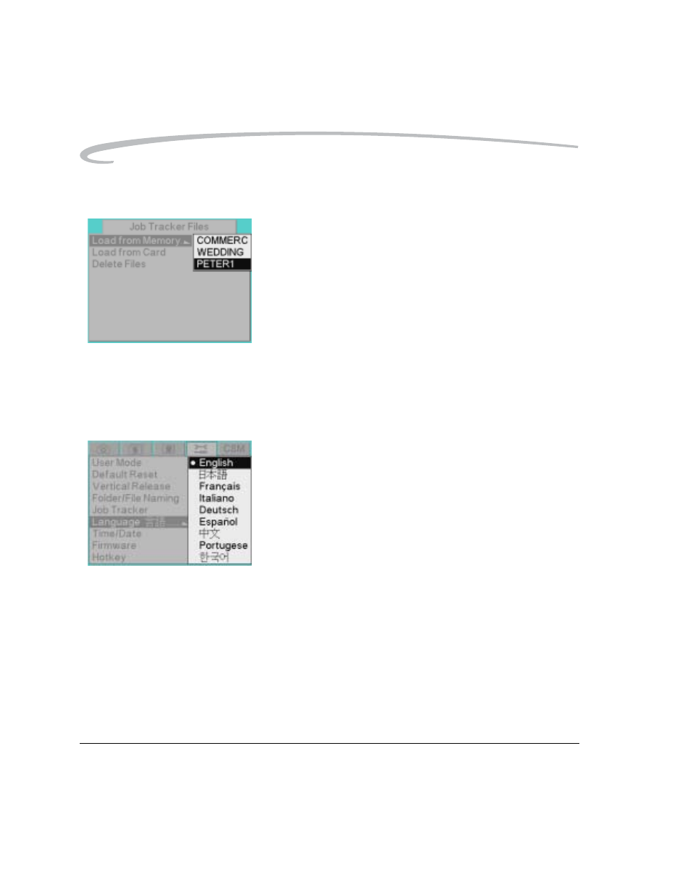 Loading a job tracker file from camera memory, Selecting a language, Loading a job tracker file from camera memory -12 | Selecting a language -12 | Kodak 6B8773 User Manual | Page 80 / 228