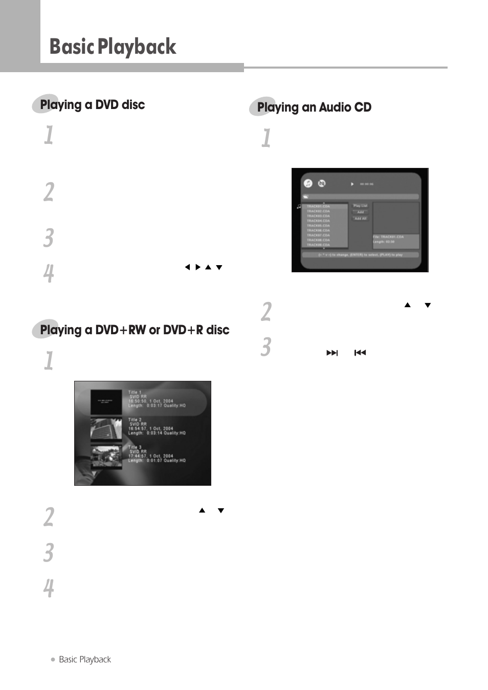 Basic playback | Kodak DRHD-120 User Manual | Page 16 / 43