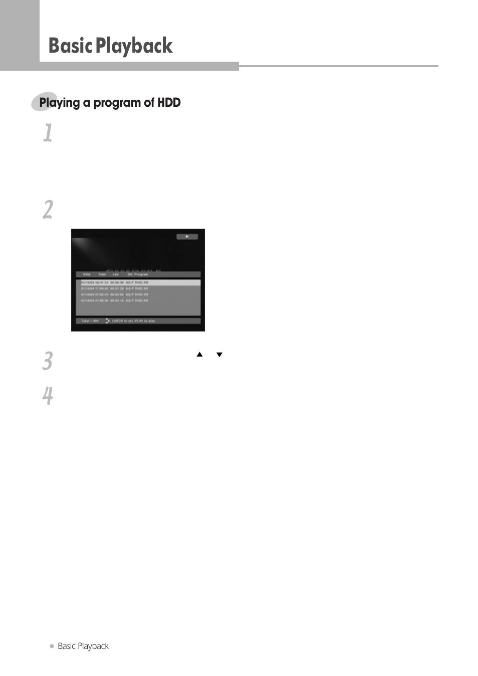Basic playback | Kodak DRHD-120 User Manual | Page 18 / 43