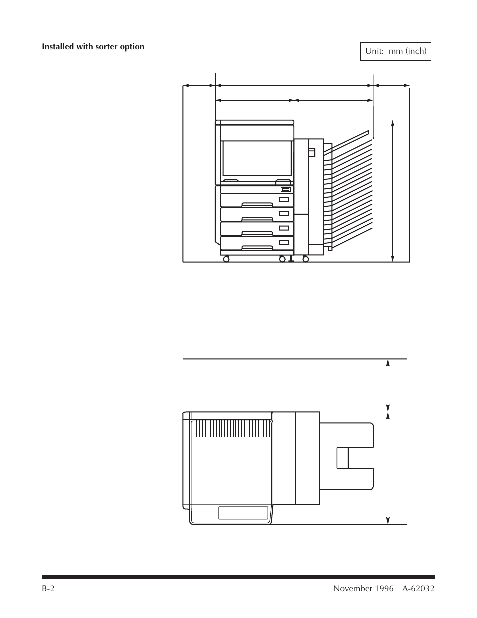 Installed with sorter option | Kodak 7 User Manual | Page 21 / 34