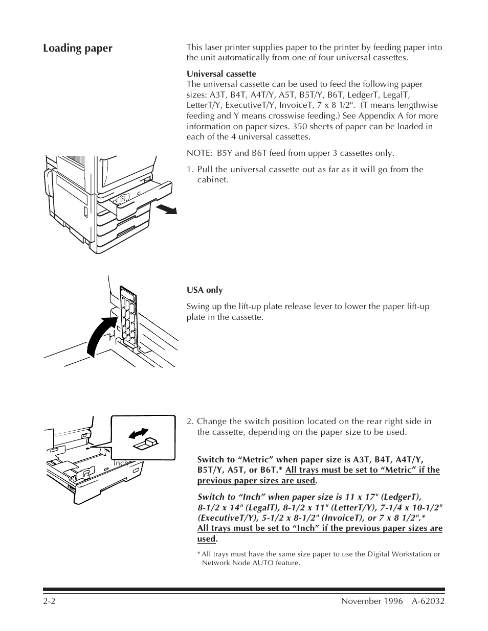 Loading paper, Universal cassette | Kodak 7 User Manual | Page 8 / 34