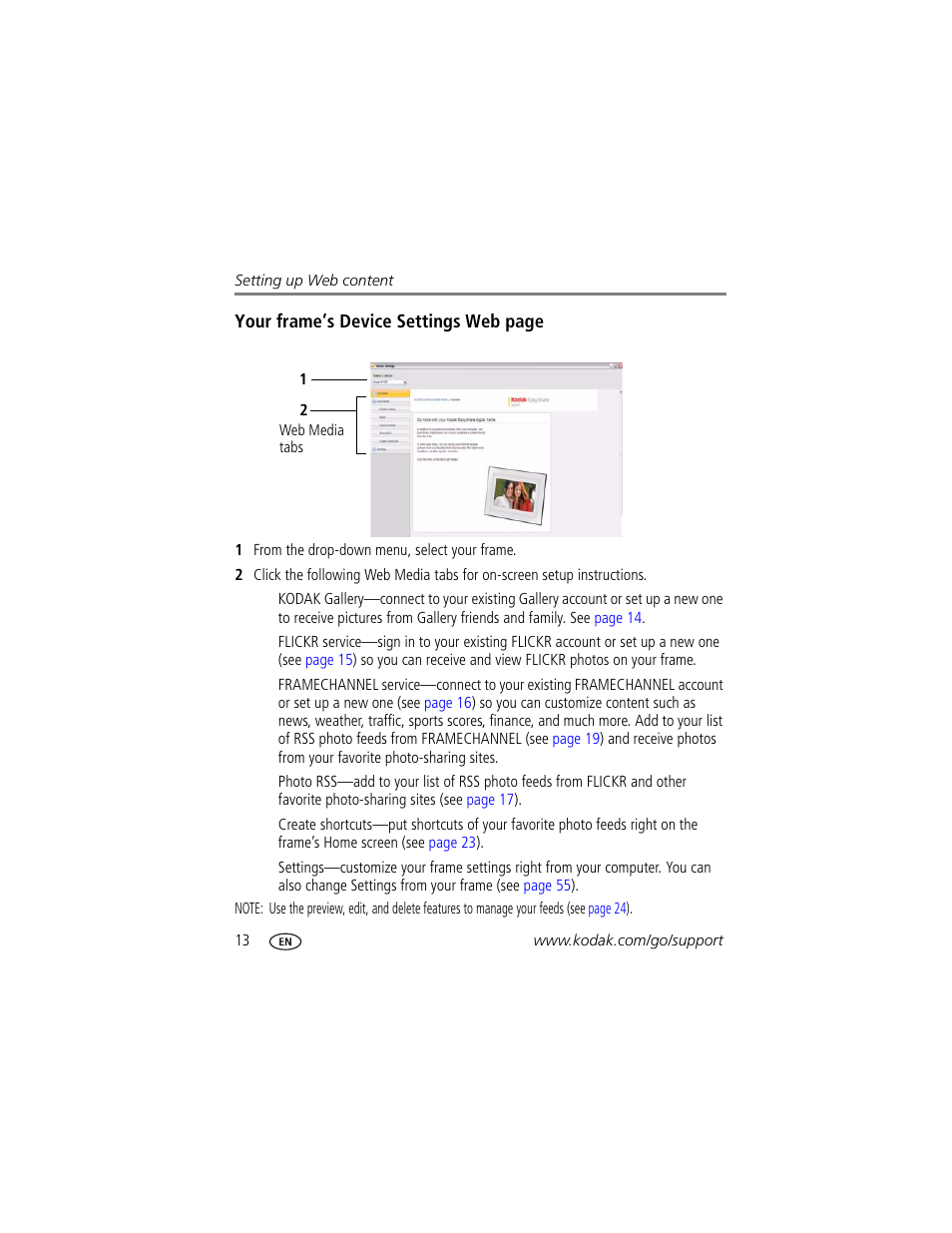 Kodak Digital Photo Frame User Manual | Page 20 / 89