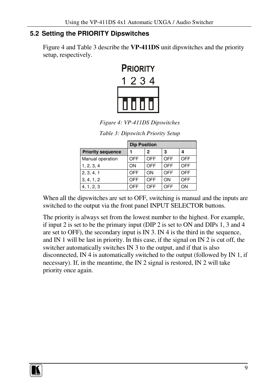 Kramer Electronics AUDIO SWITCHER VP-411DS User Manual | Page 11 / 22