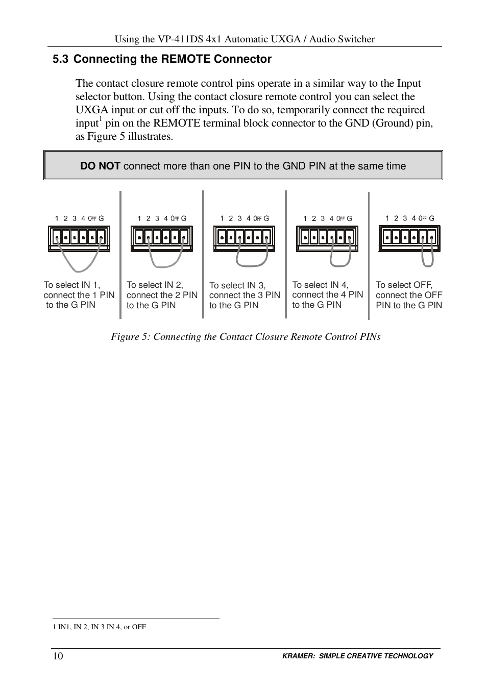 Kramer Electronics AUDIO SWITCHER VP-411DS User Manual | Page 12 / 22