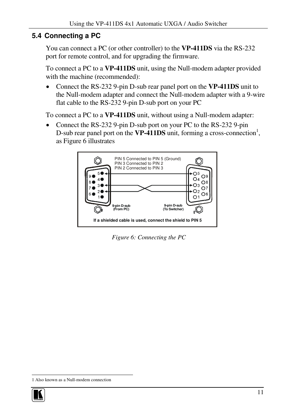 Kramer Electronics AUDIO SWITCHER VP-411DS User Manual | Page 13 / 22