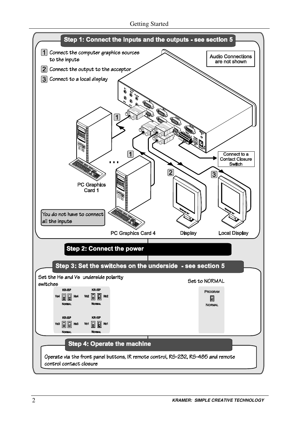 Kramer Electronics AUDIO SWITCHER VP-411DS User Manual | Page 4 / 22