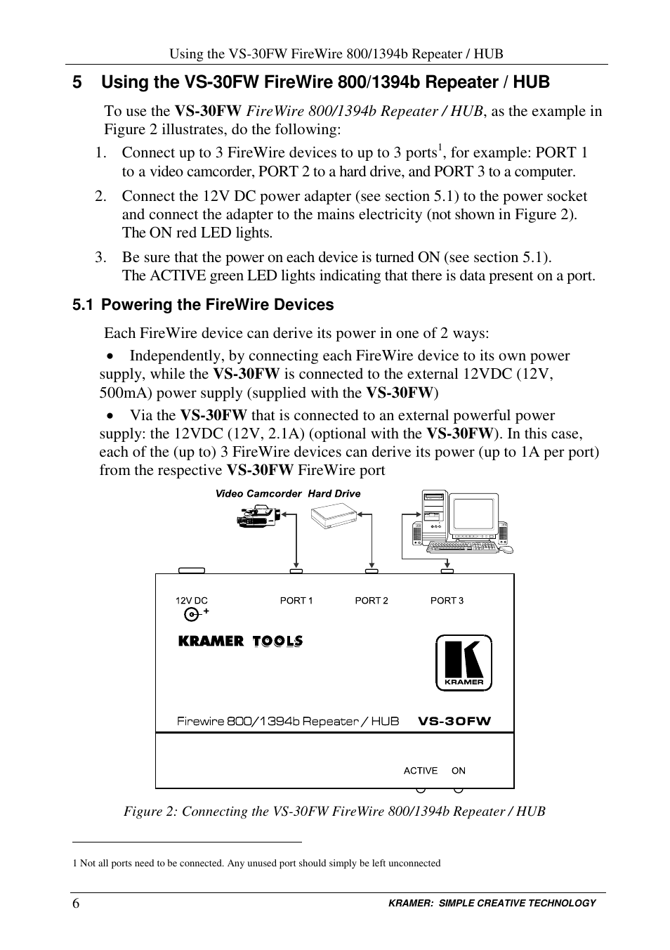 Kramer Electronics VS-30FW User Manual | Page 8 / 11