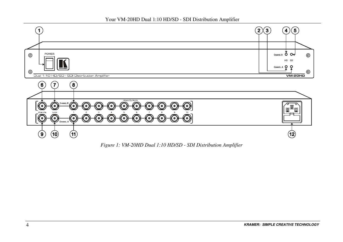 Kramer Electronics VM-20HD User Manual | Page 6 / 12